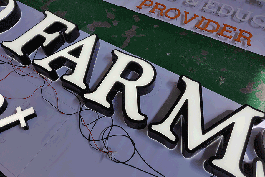 吸塑字发光标识标牌制作步骤主要有哪些？