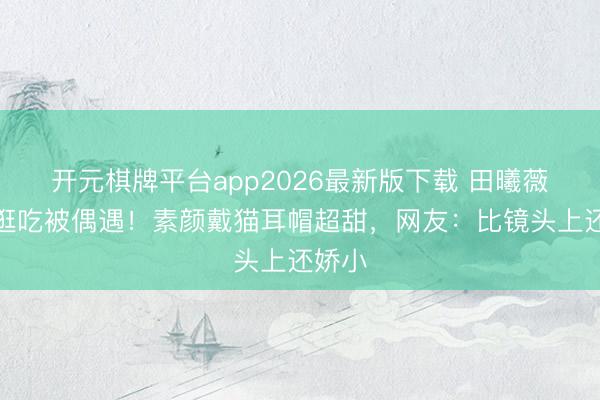 开元棋牌平台app2026最新版下载 田曦薇首尔逛吃被偶遇！素颜戴猫耳帽超甜，网友：比镜头上还娇小